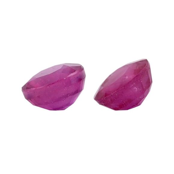 Niassa Tound Rubies set of two 1.33 ctw - Picture 3 of 8